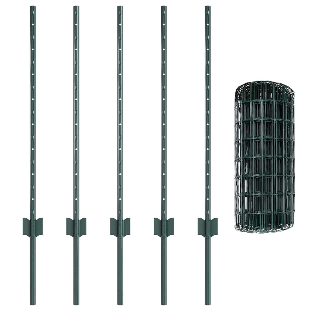 Fence with Post Green