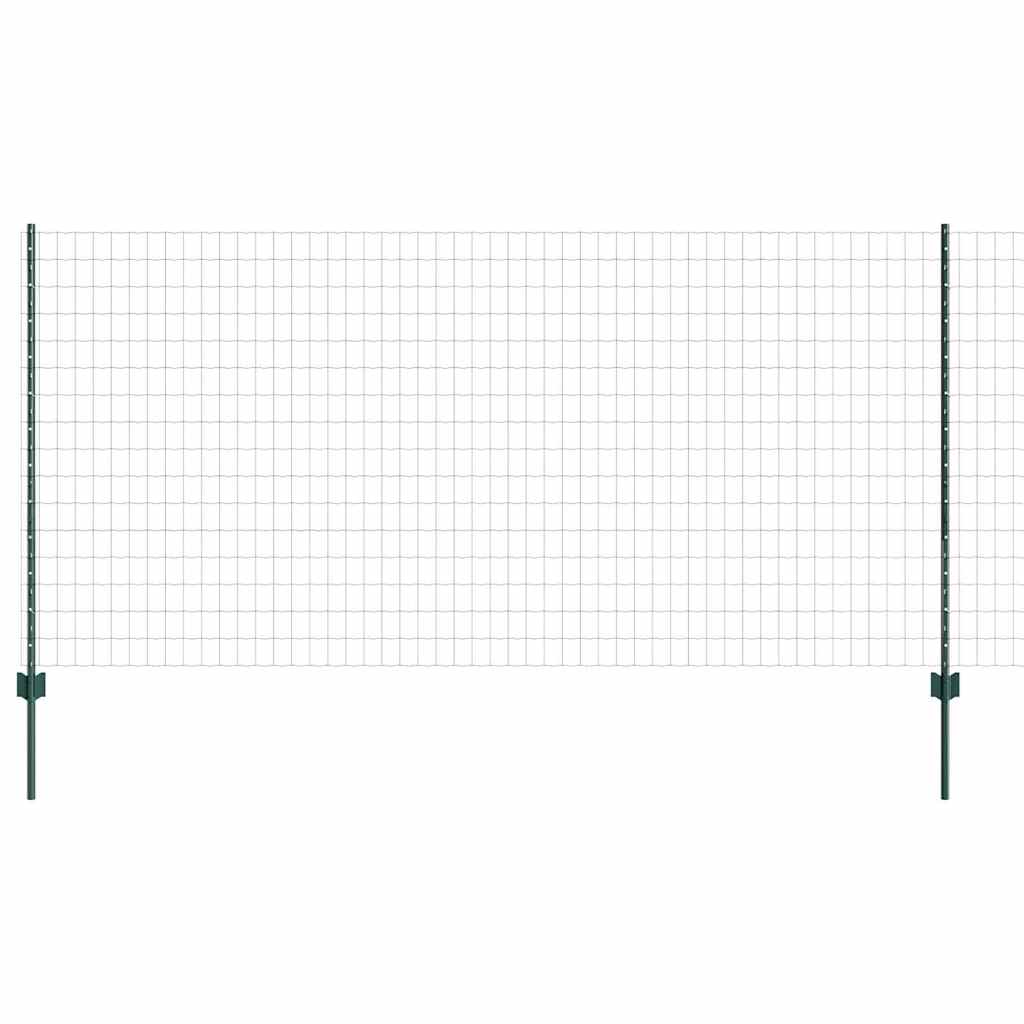 Welded Wire Fence 10 x 1.2 m (W x H) PVC-Coated Steel Green