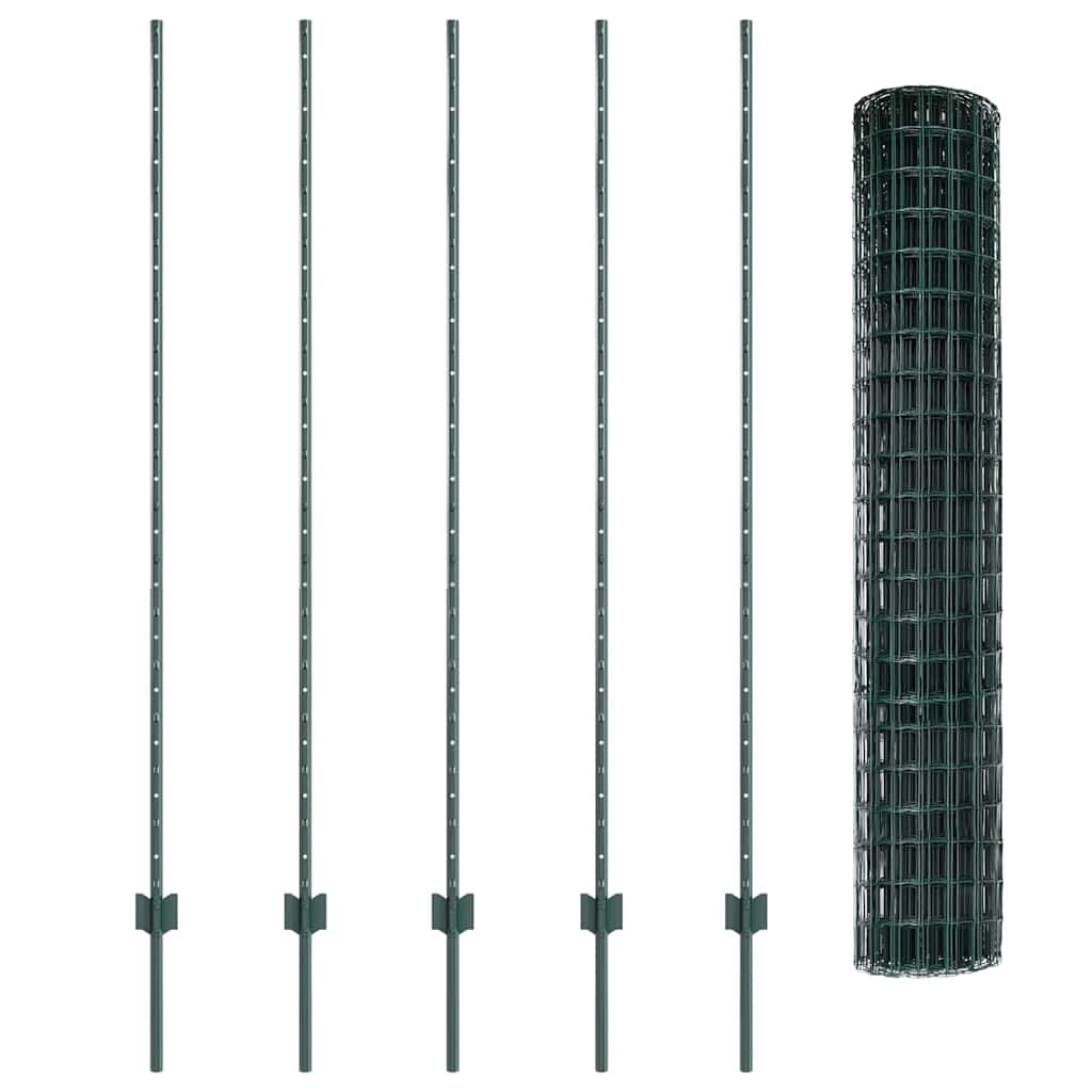 Fence with Post Green