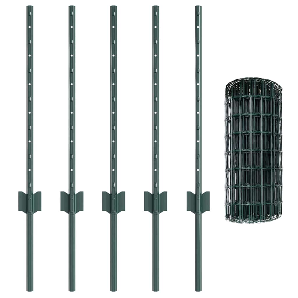 Fence with Post Green