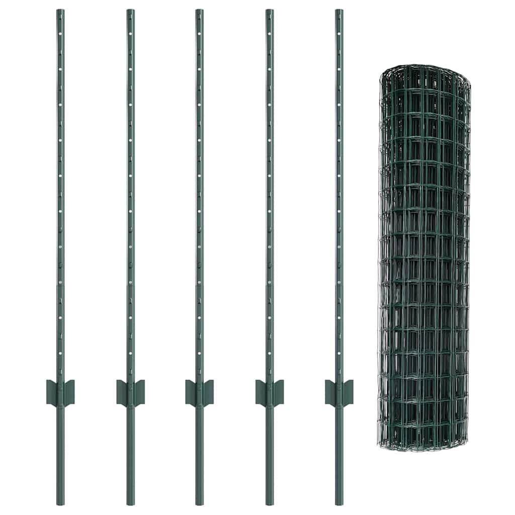 Fence with Post Green