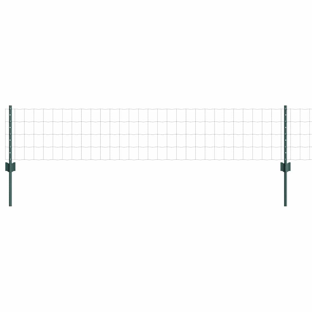 Welded Wire Fence 10 x 0.4 m (W x H) PVC-Coated Steel Green