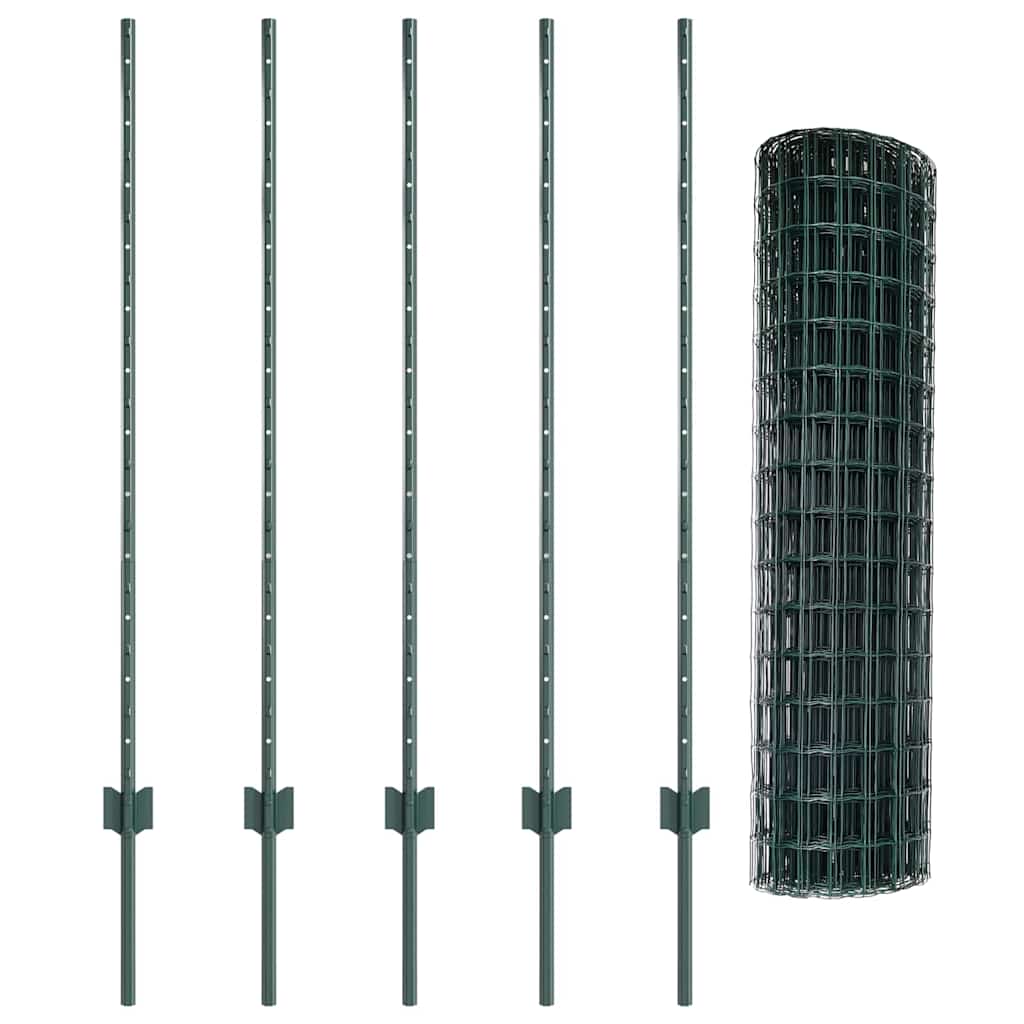 Fence with Post Green