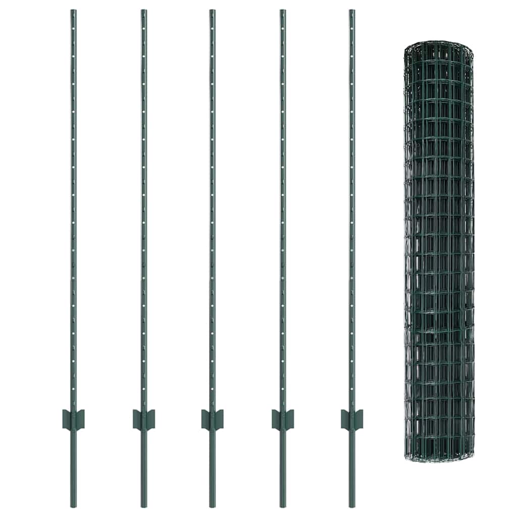 Fence with Post Green