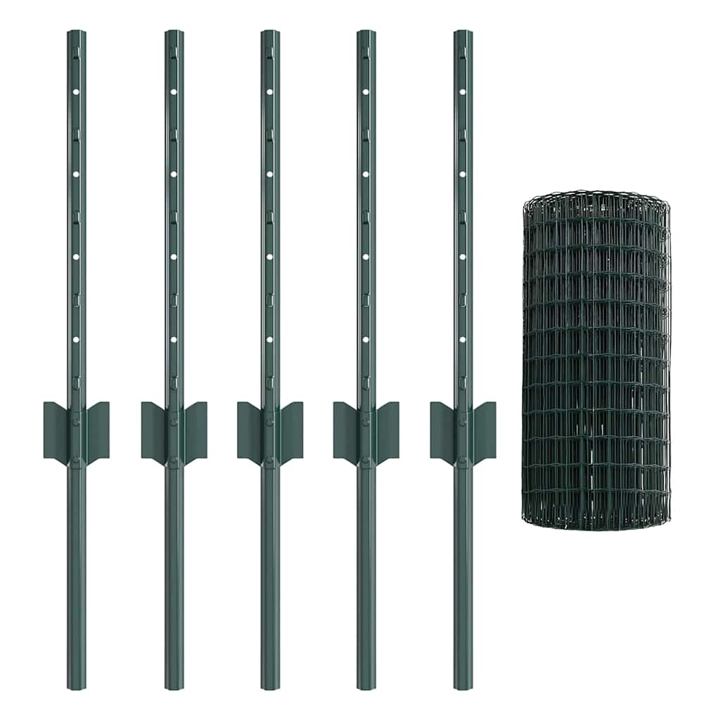 Fence with Post Green