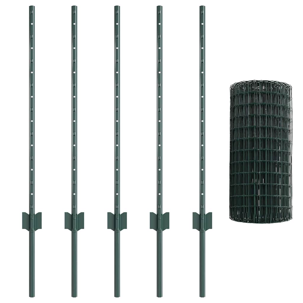 Fence with Post Green