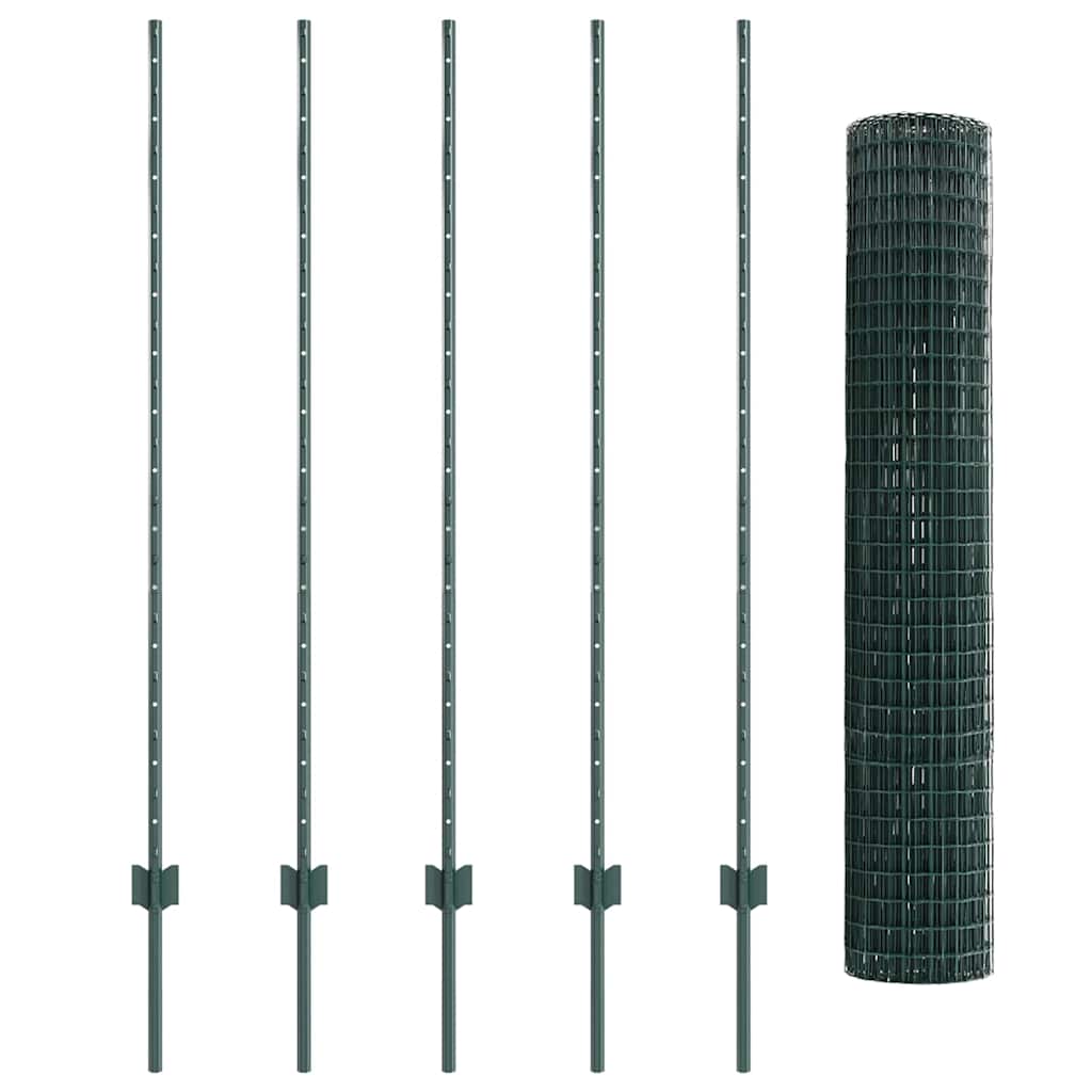 Fence with Post Green