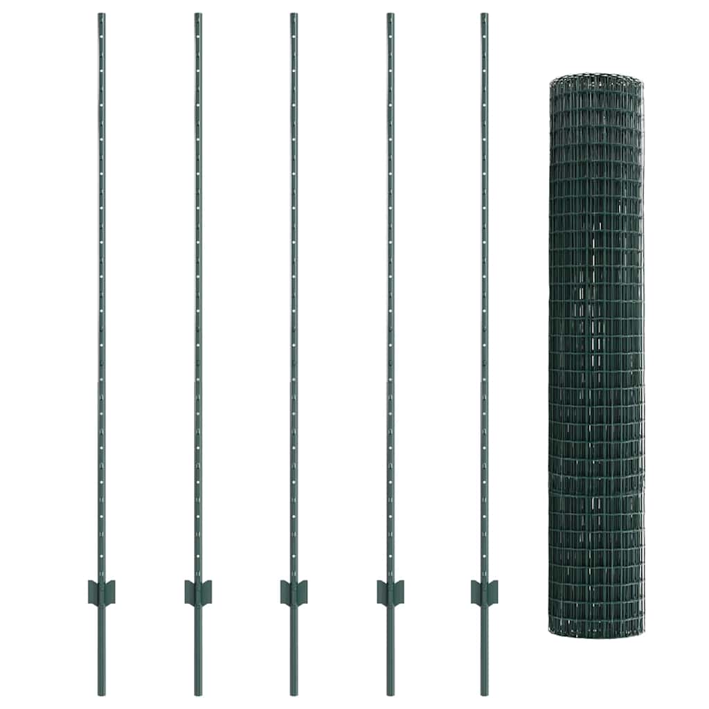 Fence with Post Green