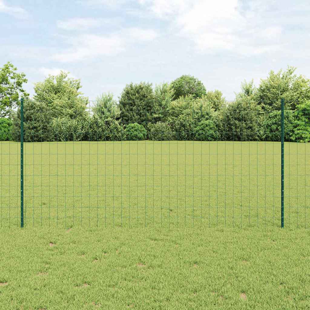 Welded Wire Fence 25 x 1.2 m (W x H) PVC-Coated Steel Green