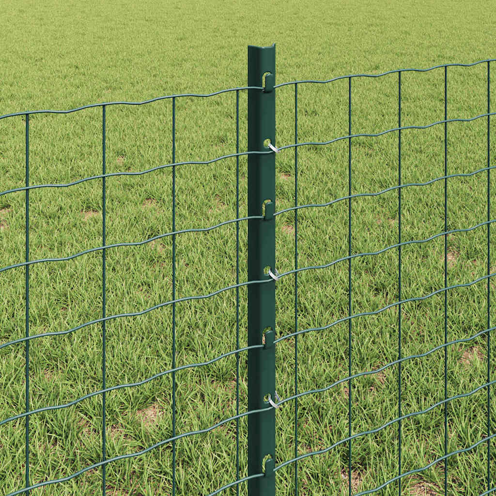 Welded Wire Fence 50 x 0.6 m (W x H) PVC-Coated Steel Green