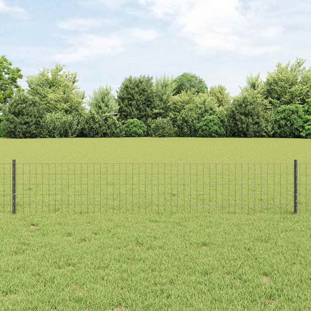 Fence with Post Grey