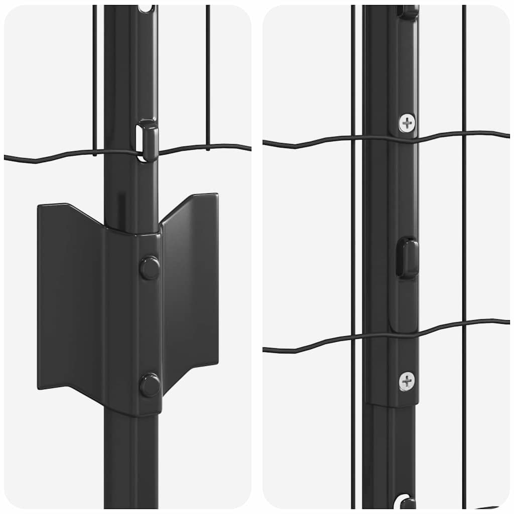 Fence with Post Grey