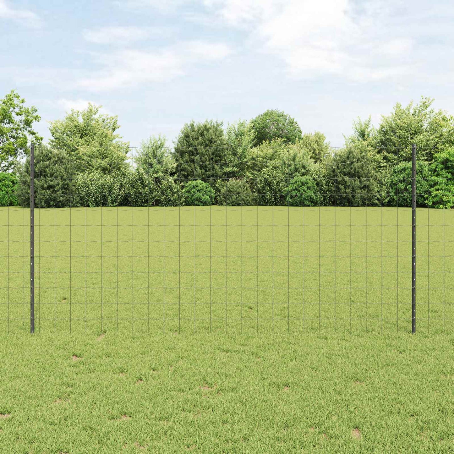 Fence with Post Grey