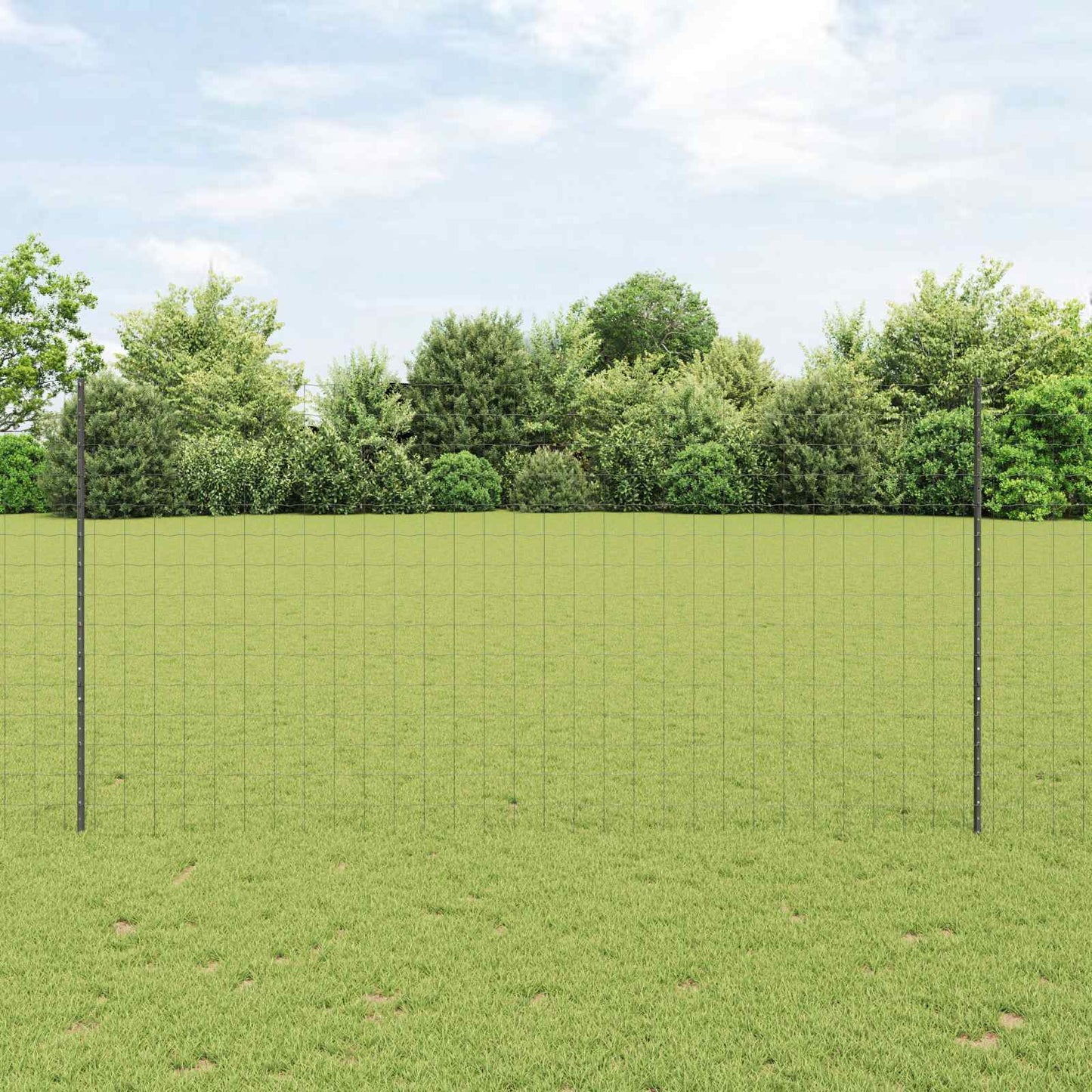 Fence with Post Grey