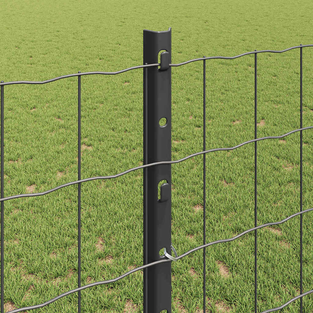 Fence with Post Grey