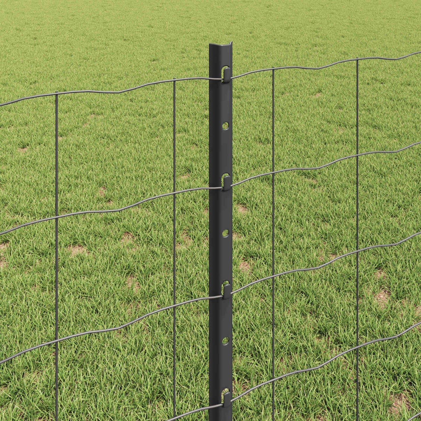 Fence with Post Grey