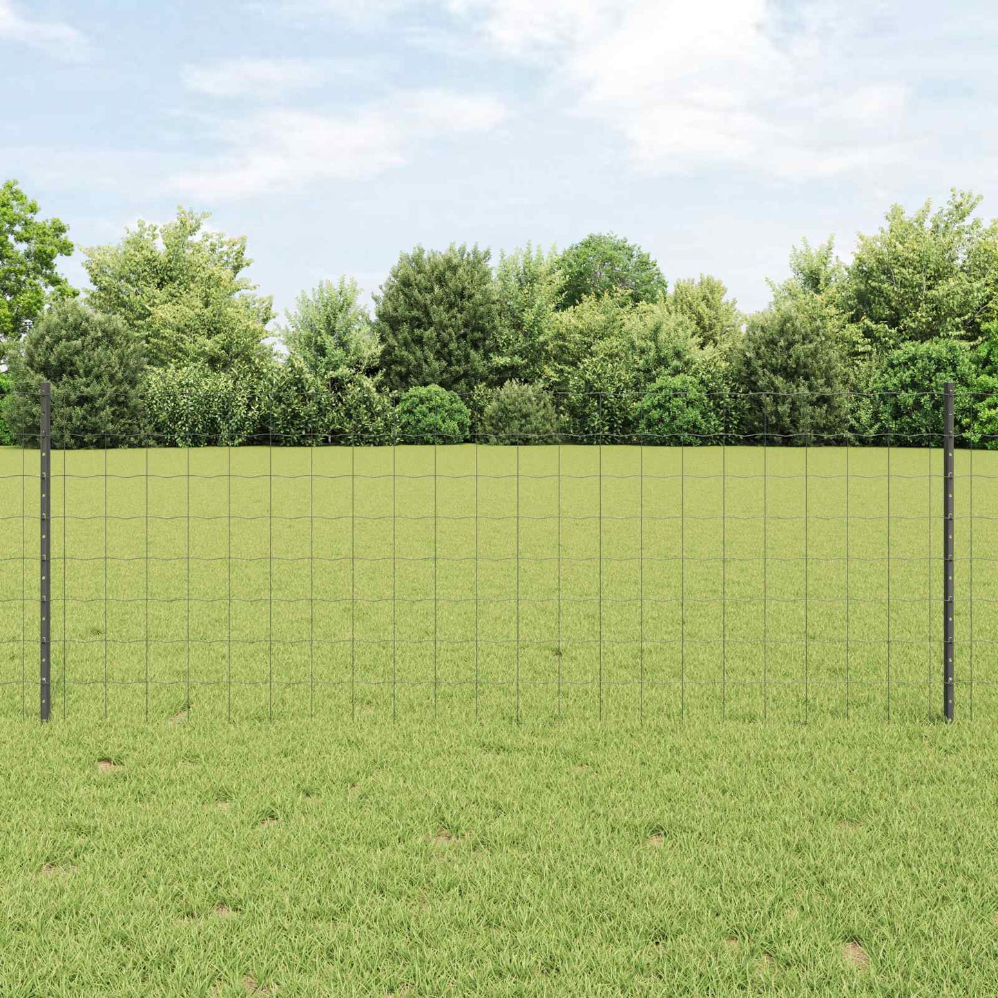 Fence with Post Grey