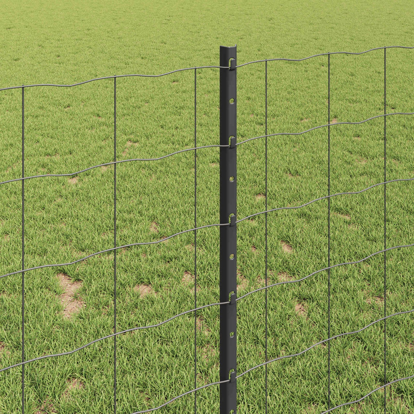 Fence with Post Grey