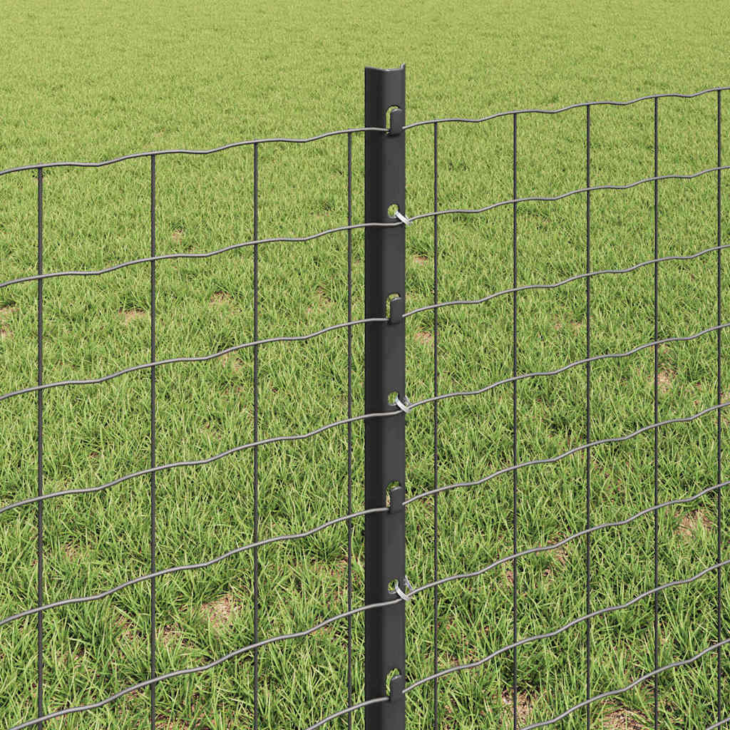 Fence with Post Grey