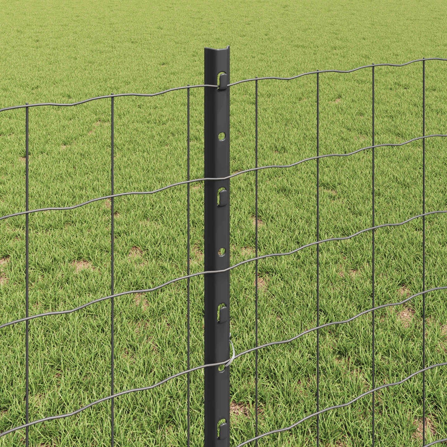 Fence with Post Grey