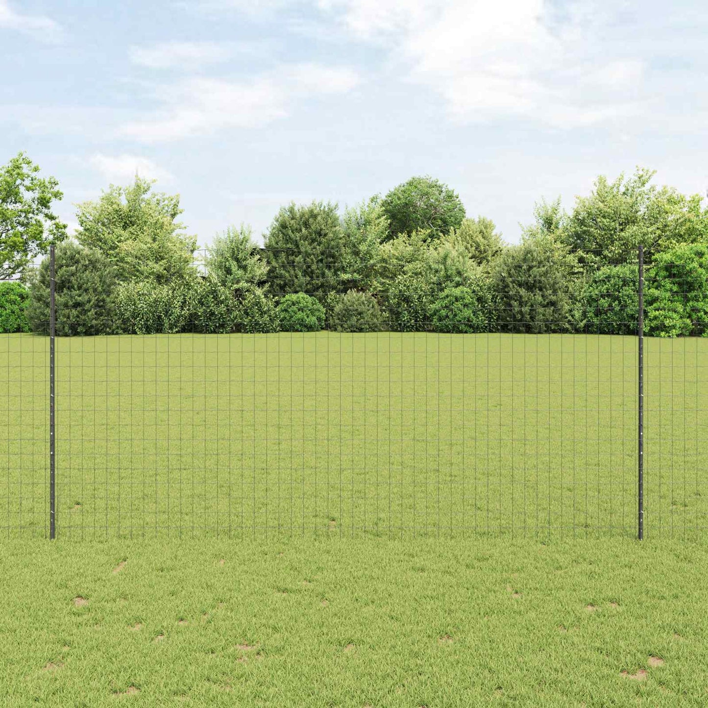 Fence with Post Grey