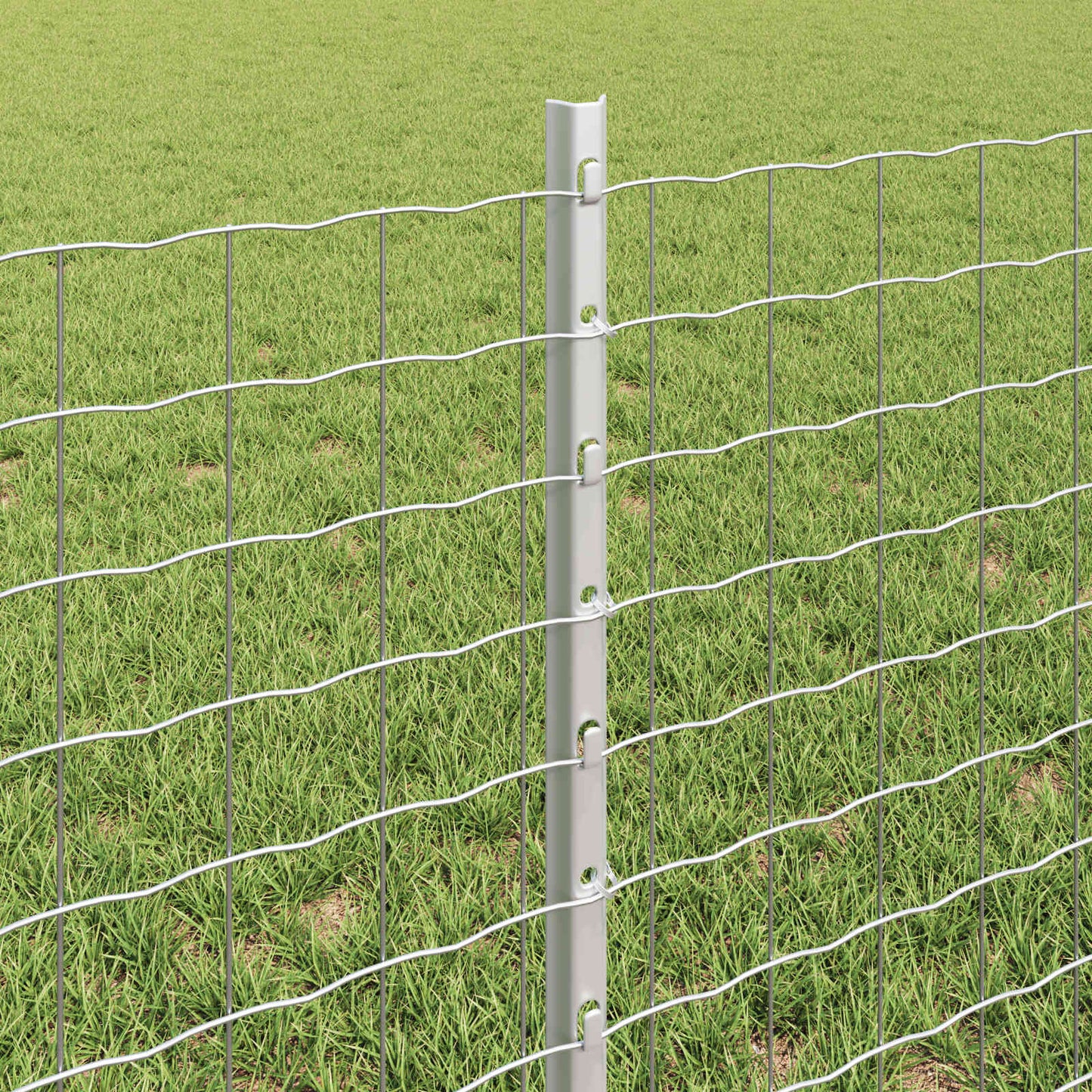 Fence with Post Silver