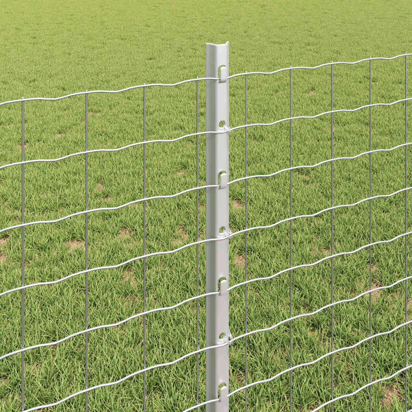 Fence with Post Silver