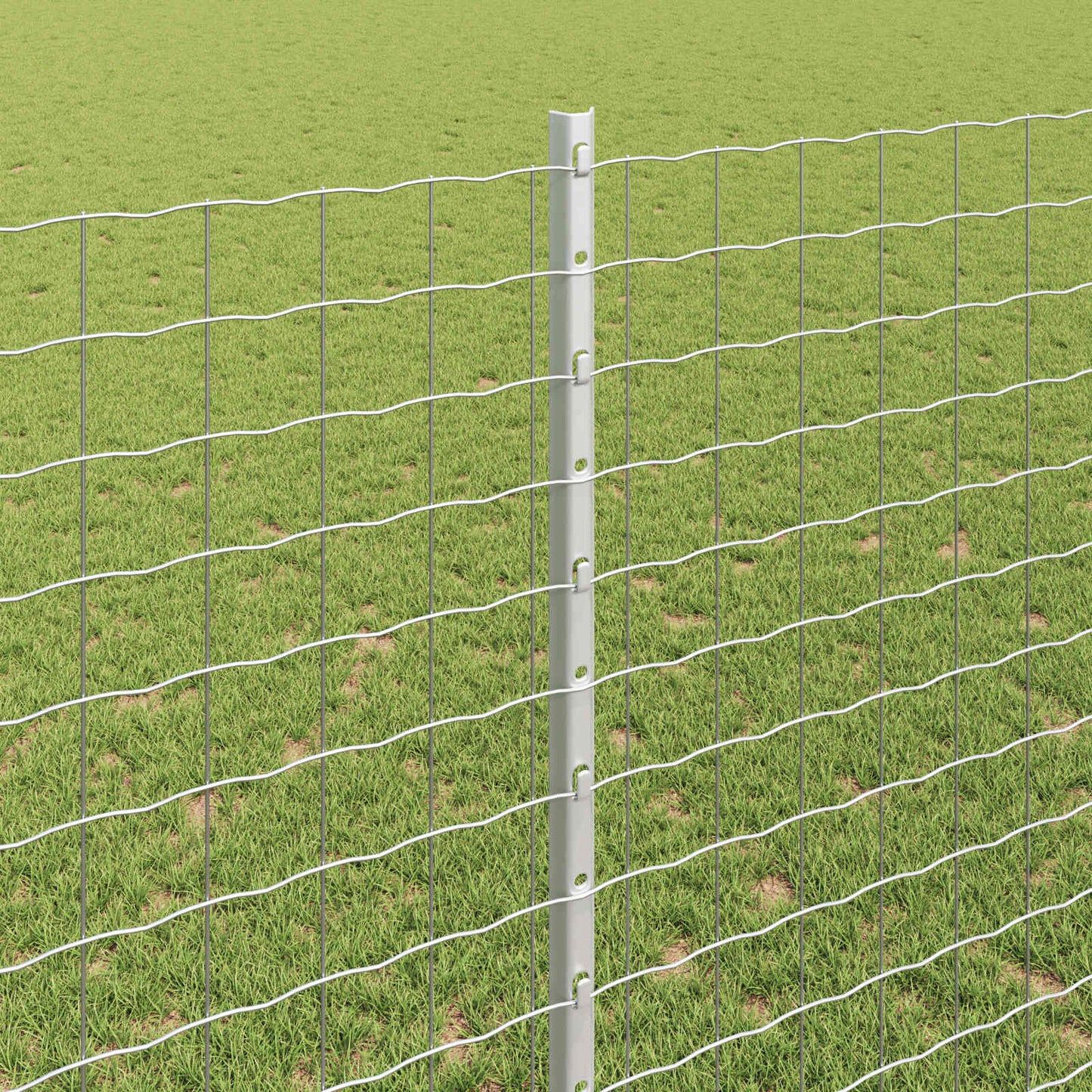 Fence with Post Silver