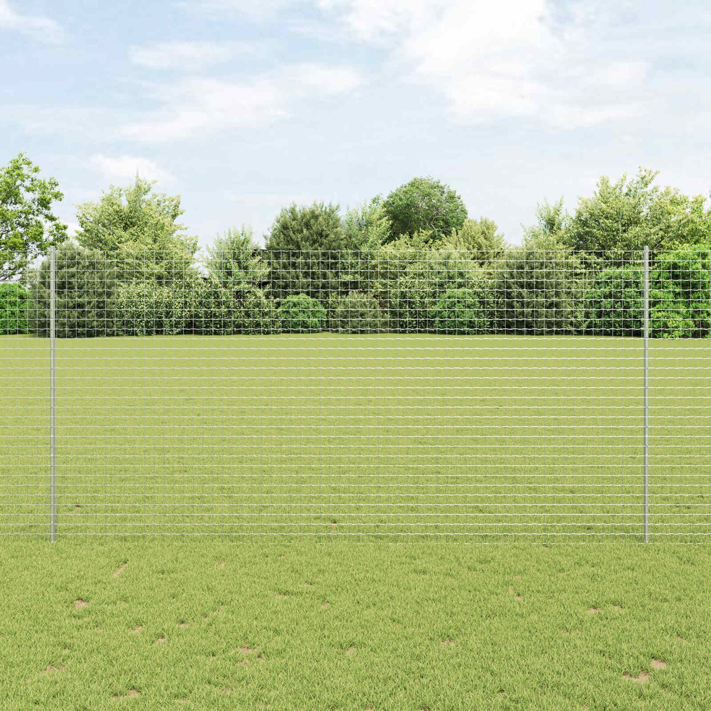 Fence with Post Silver