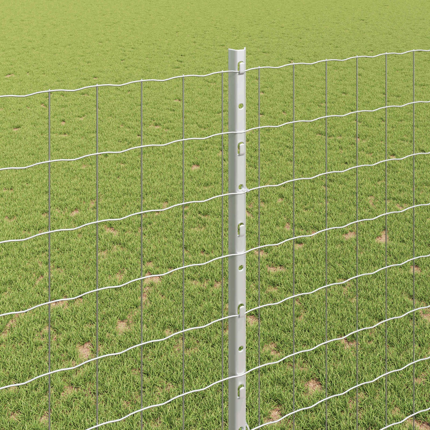 Fence with Post Silver