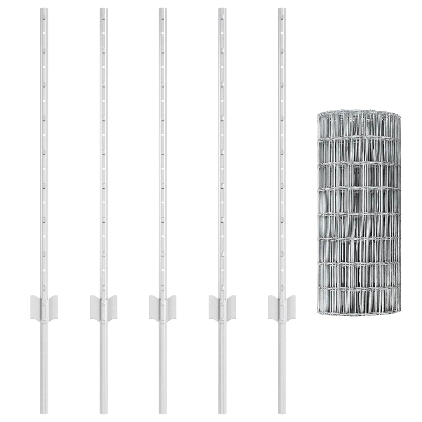 Fence with Post Silver