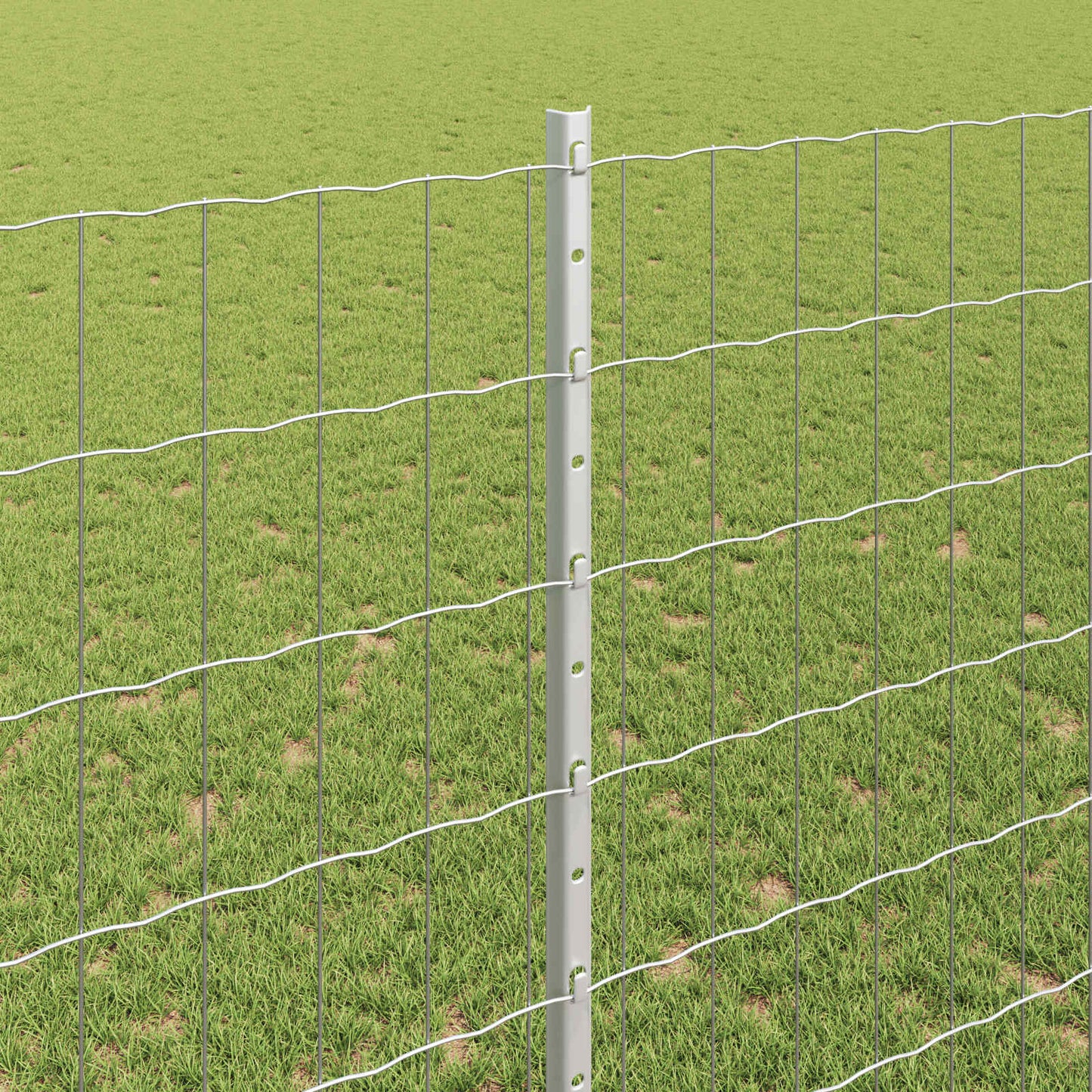Fence with Post Silver
