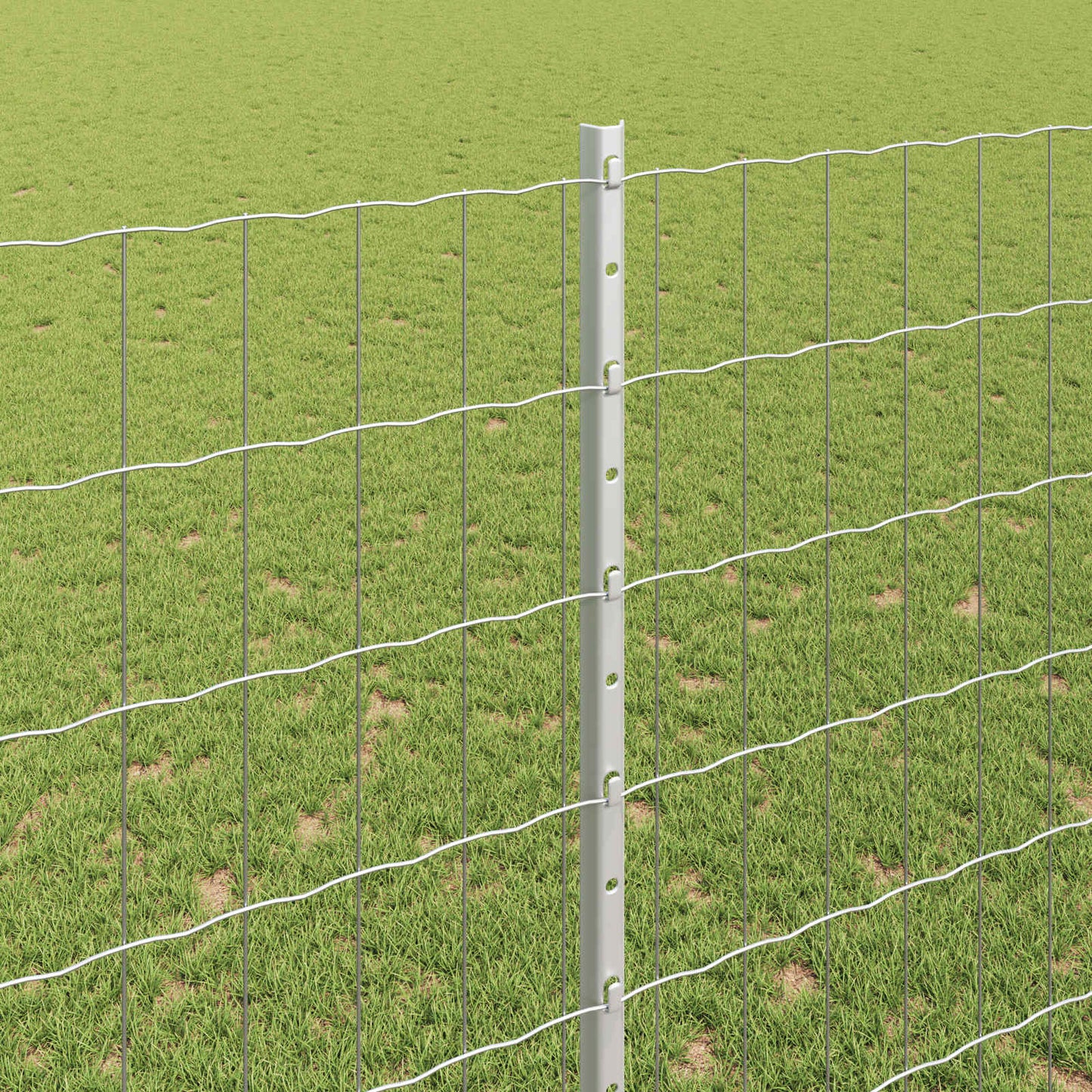 Fence with Post Silver
