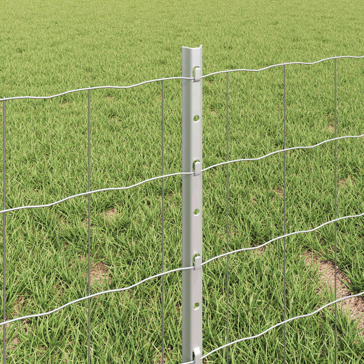 Fence with Post Silver