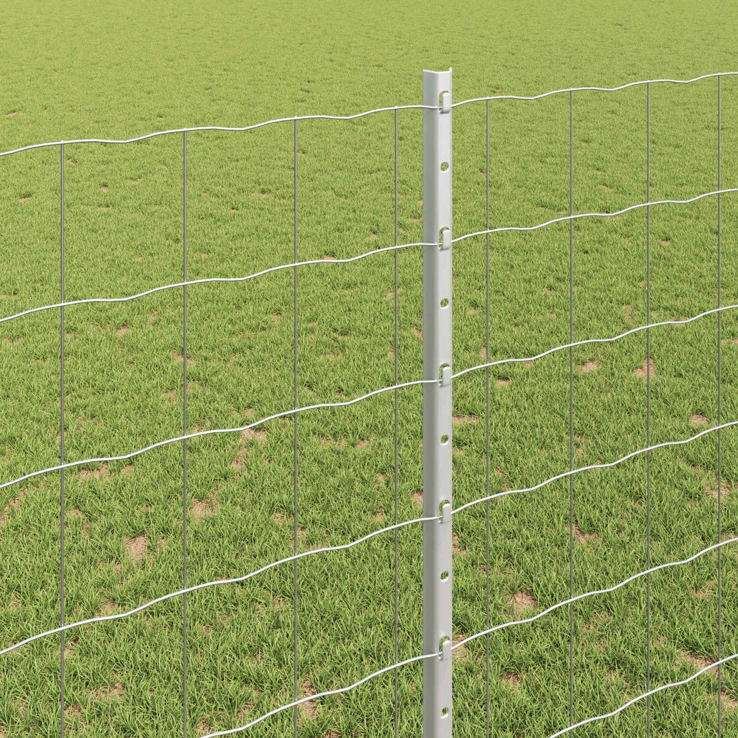 Fence with Post Silver