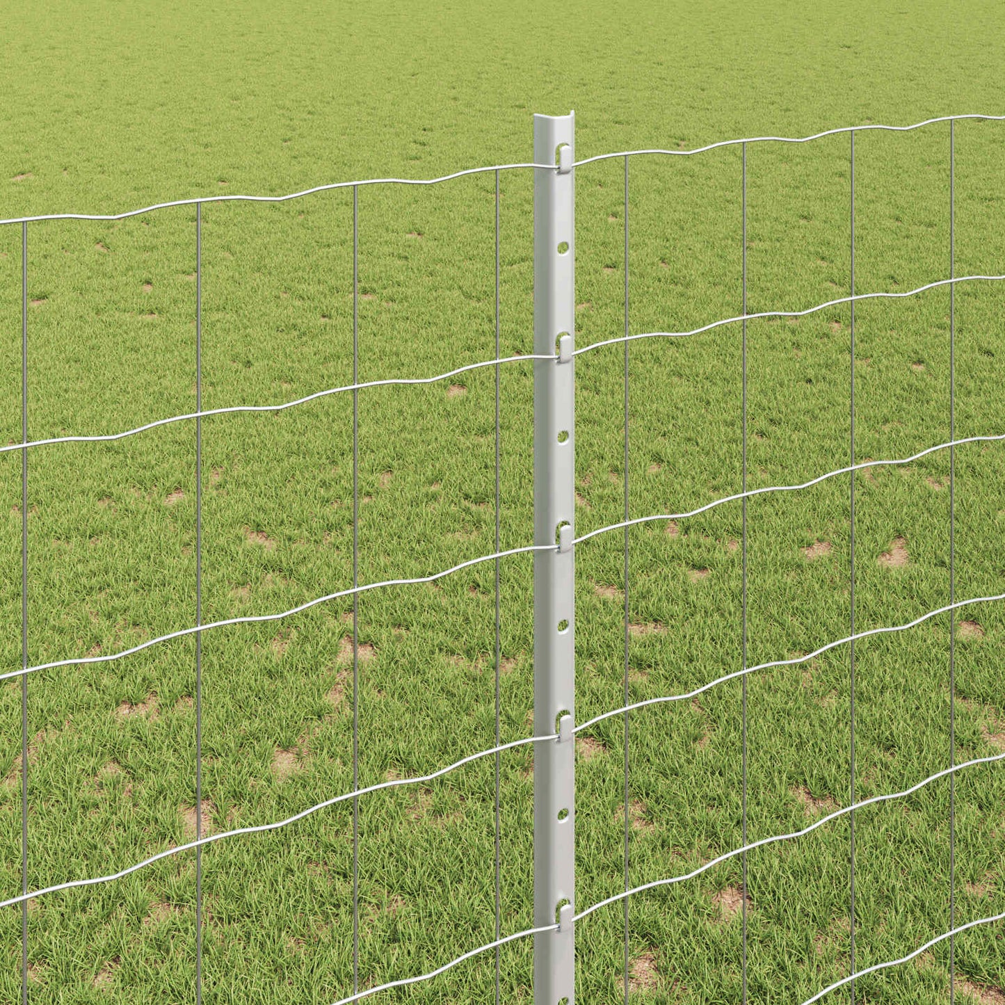 Fence with Post Silver