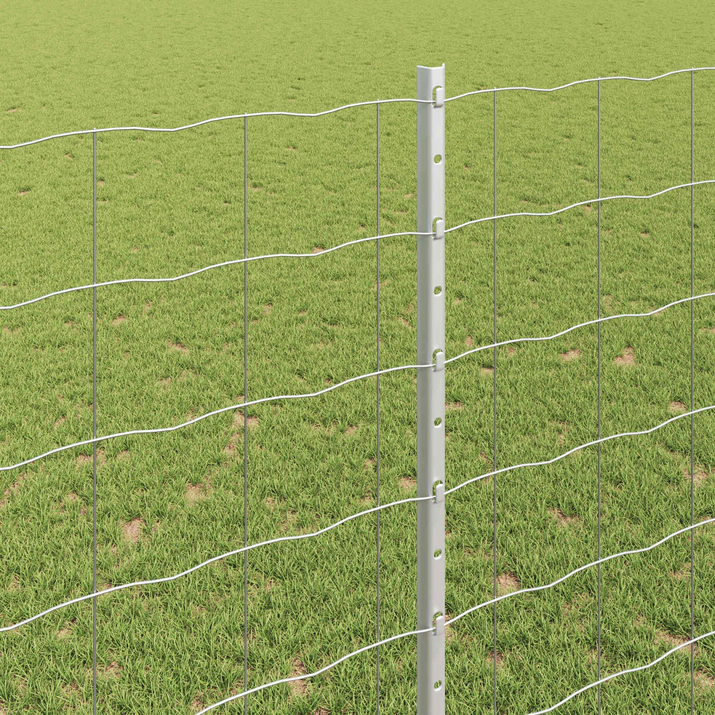 Fence with Post Silver