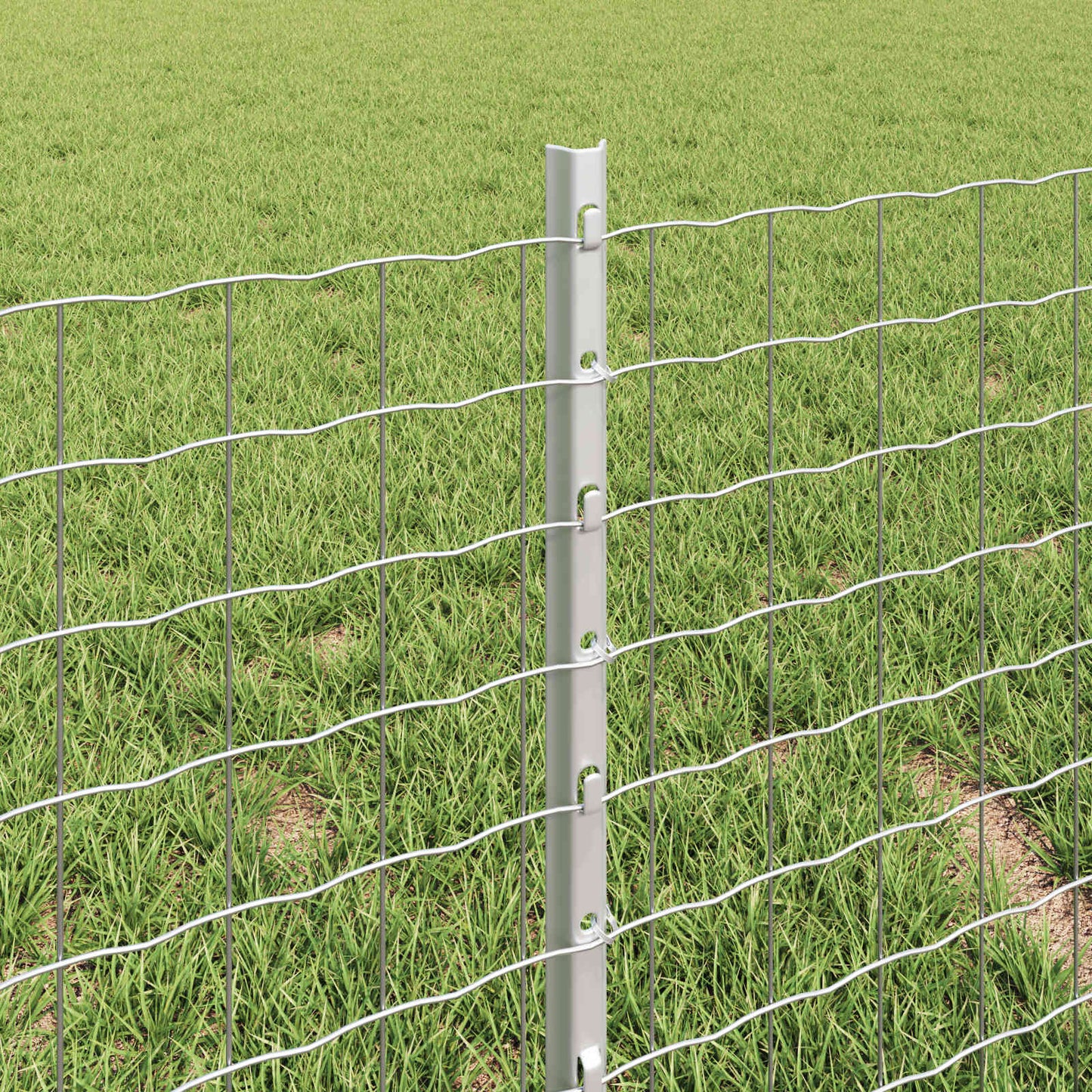 Fence with Post Silver