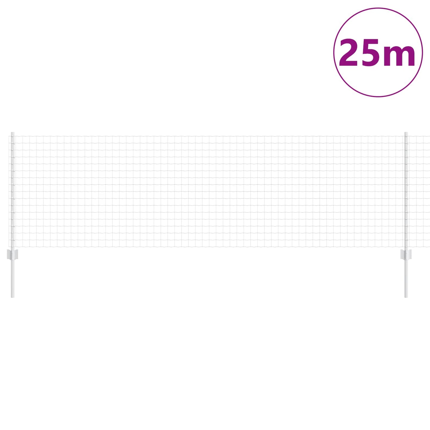 Fence with Post Silver