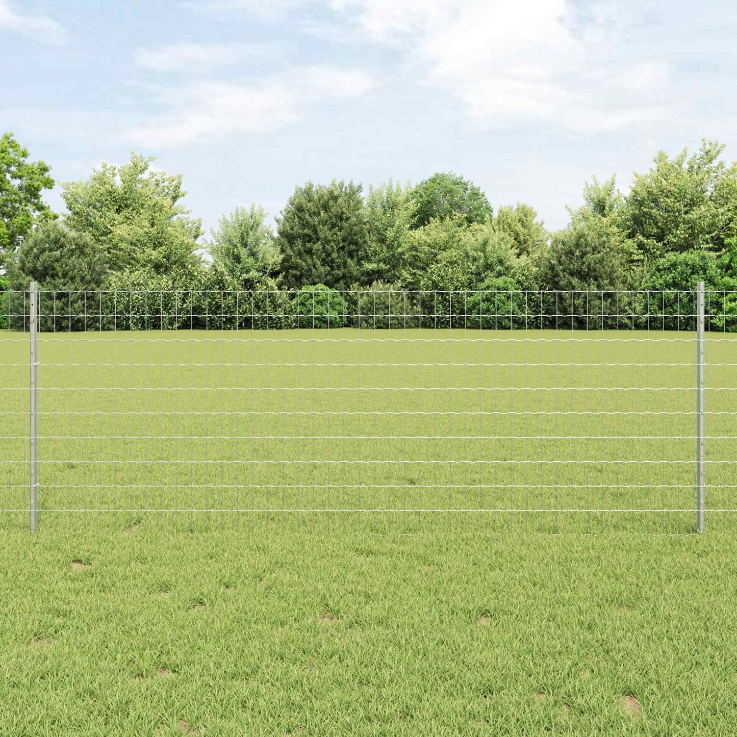 Fence with Post Silver