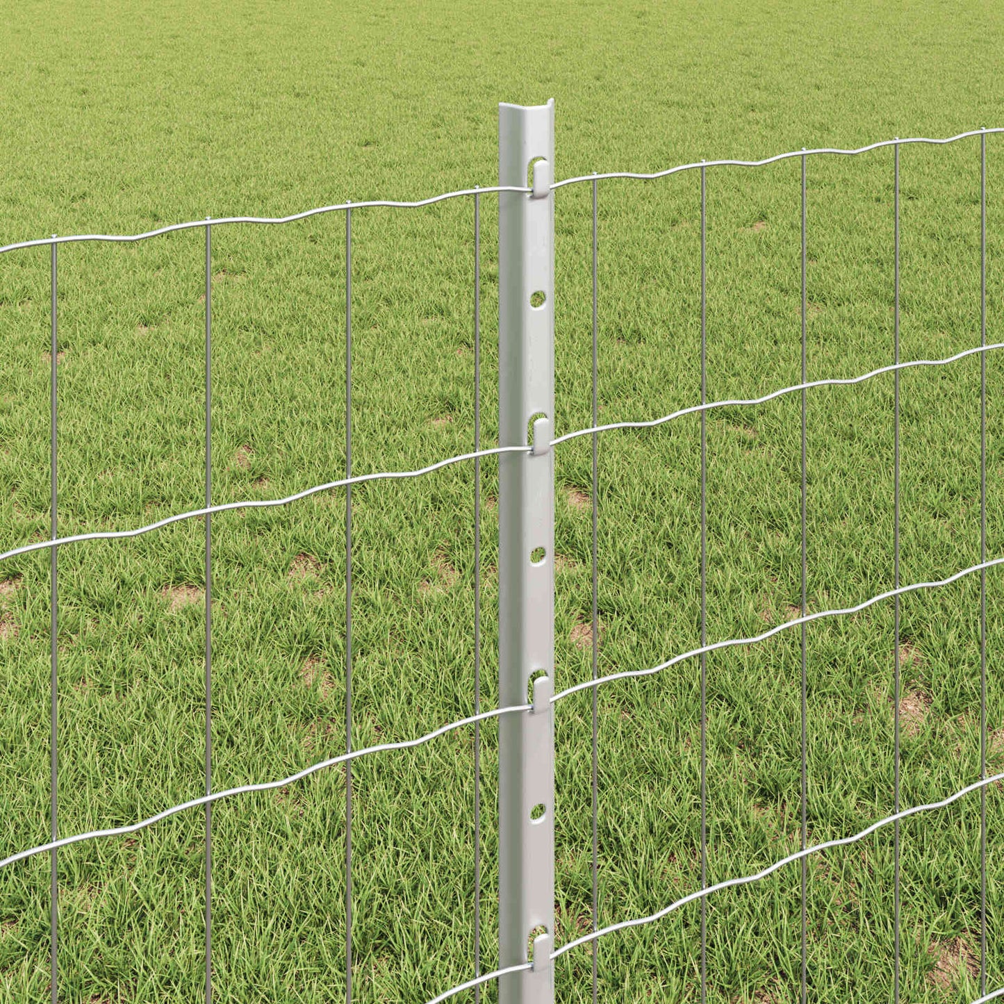 Fence with Post Silver