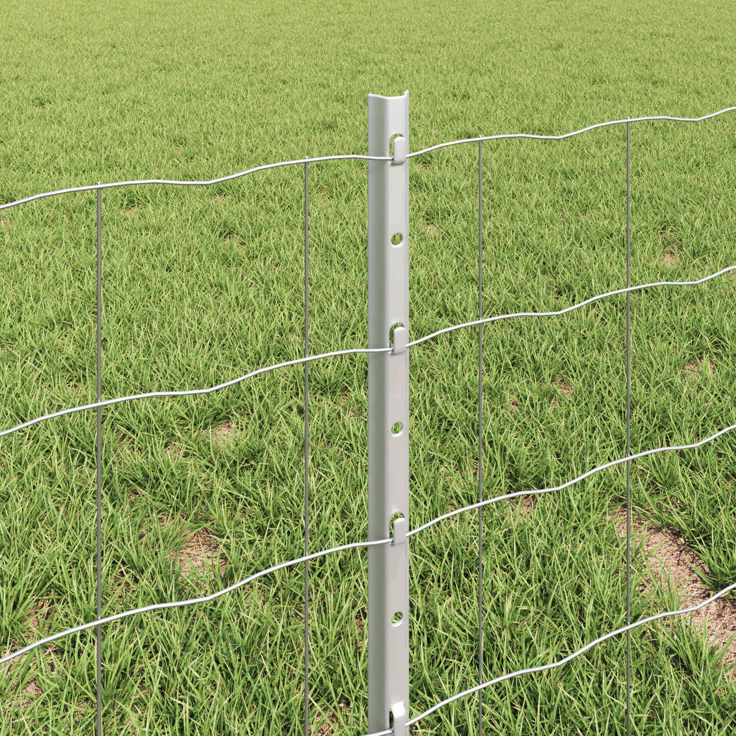 Fence with Post Silver