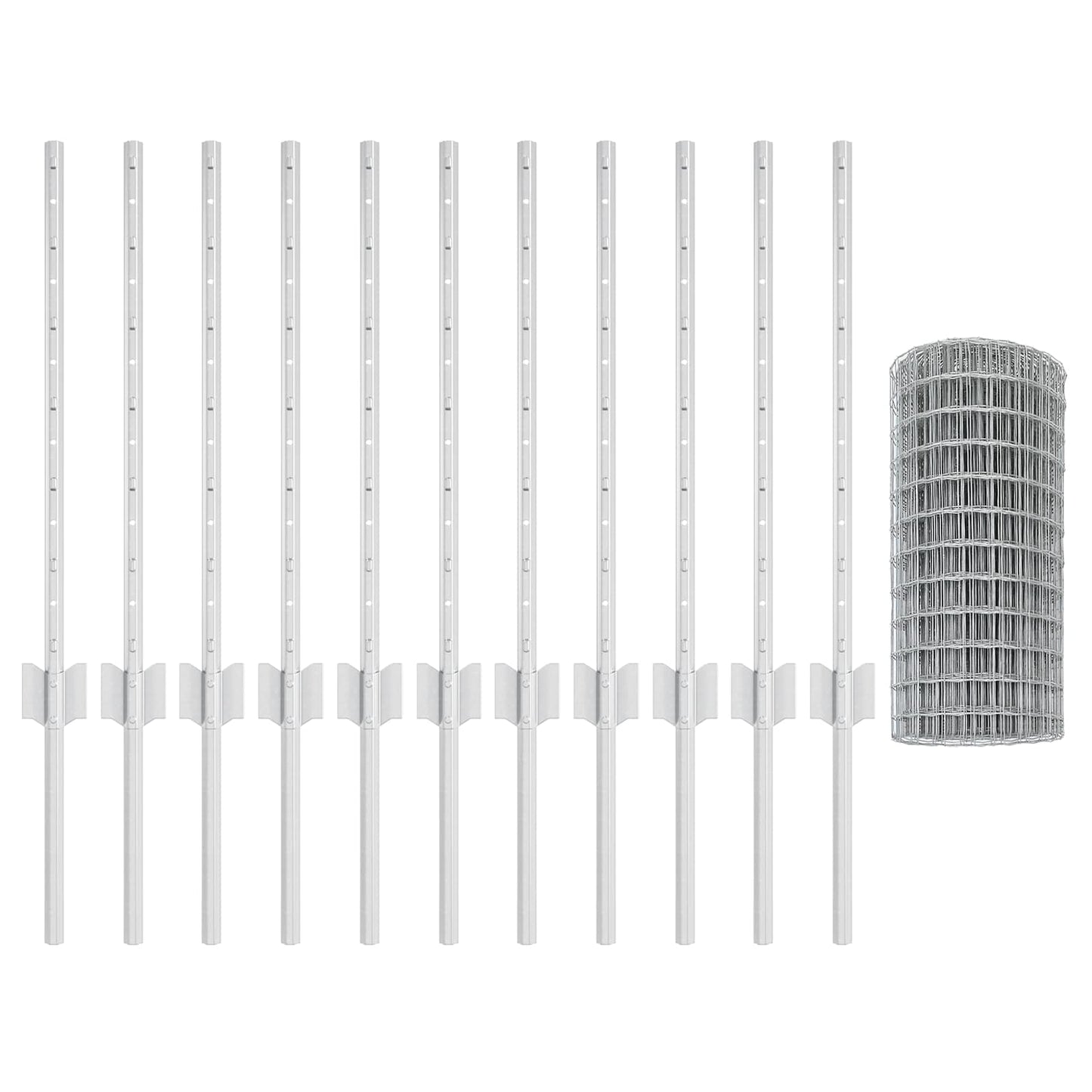 Welded Wire Fence 25 x 0.6 m (W x H) Hot-Dip Galvanised Steel