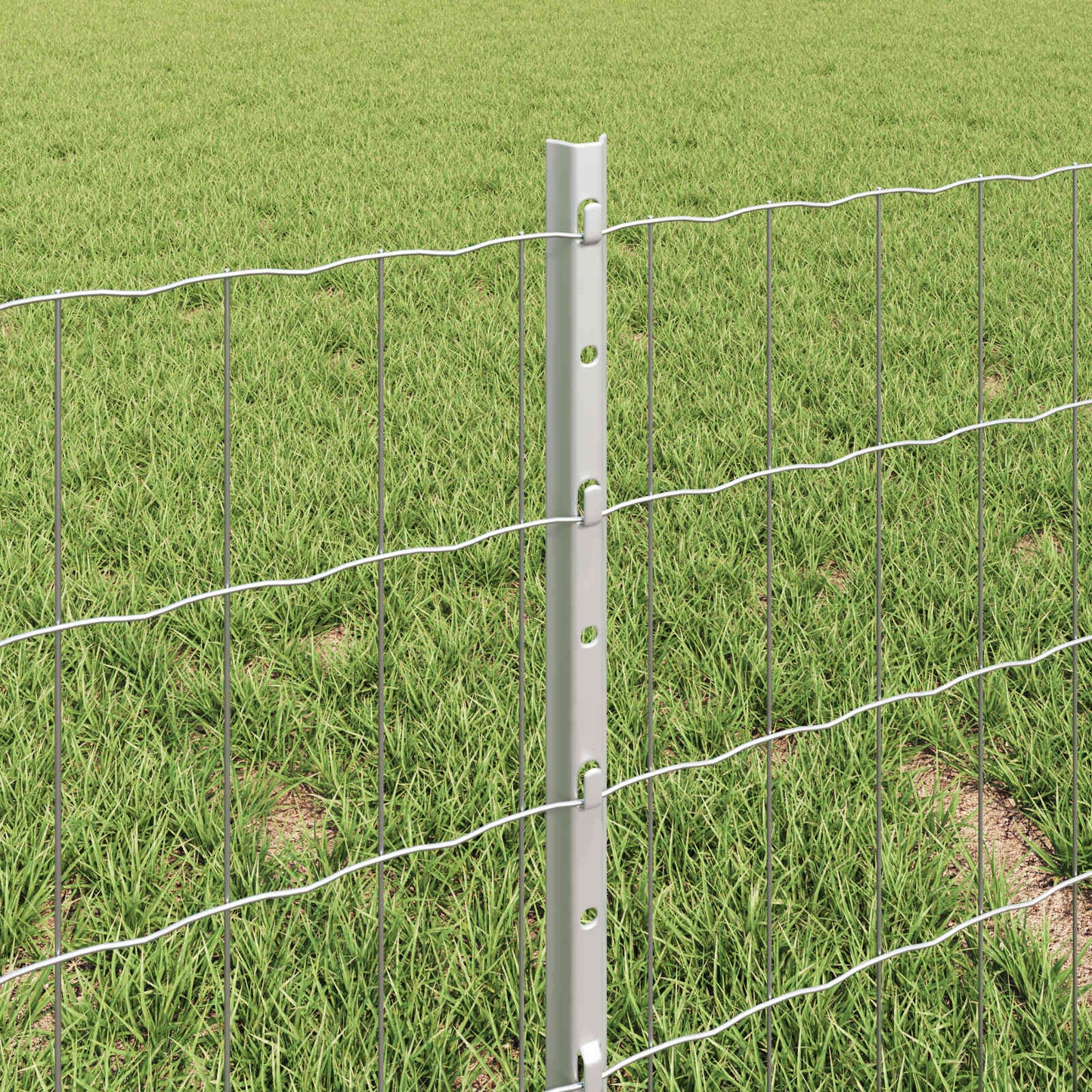 Fence with Post Silver