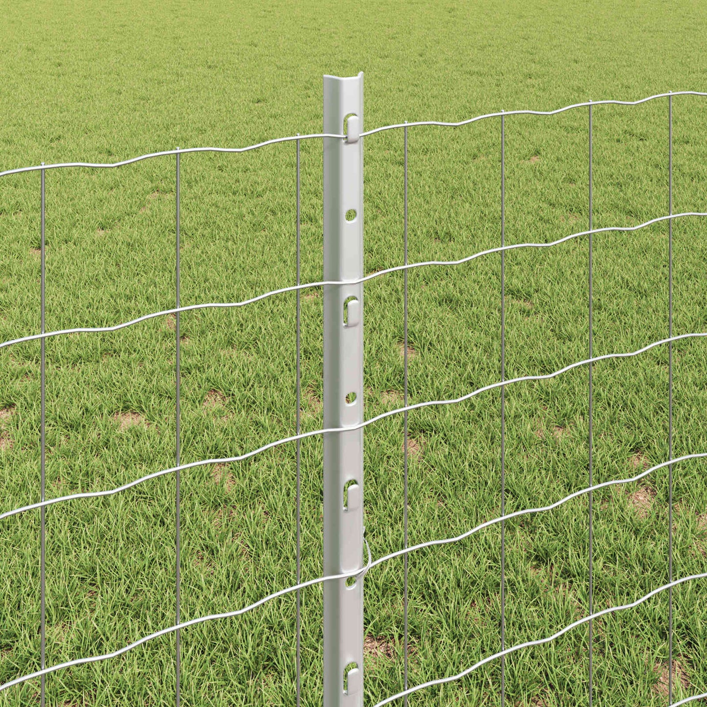 Fence with Post Silver