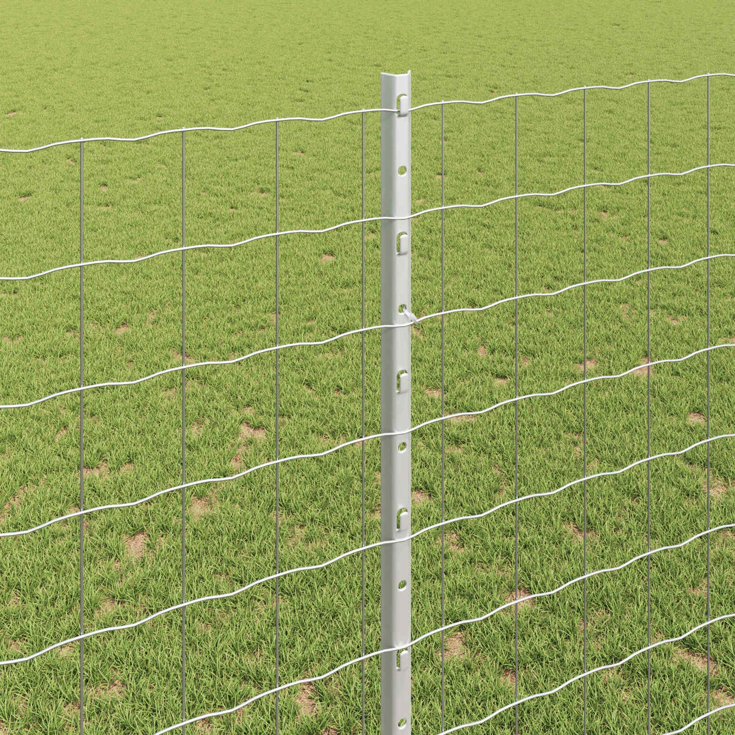 Fence with Post Silver