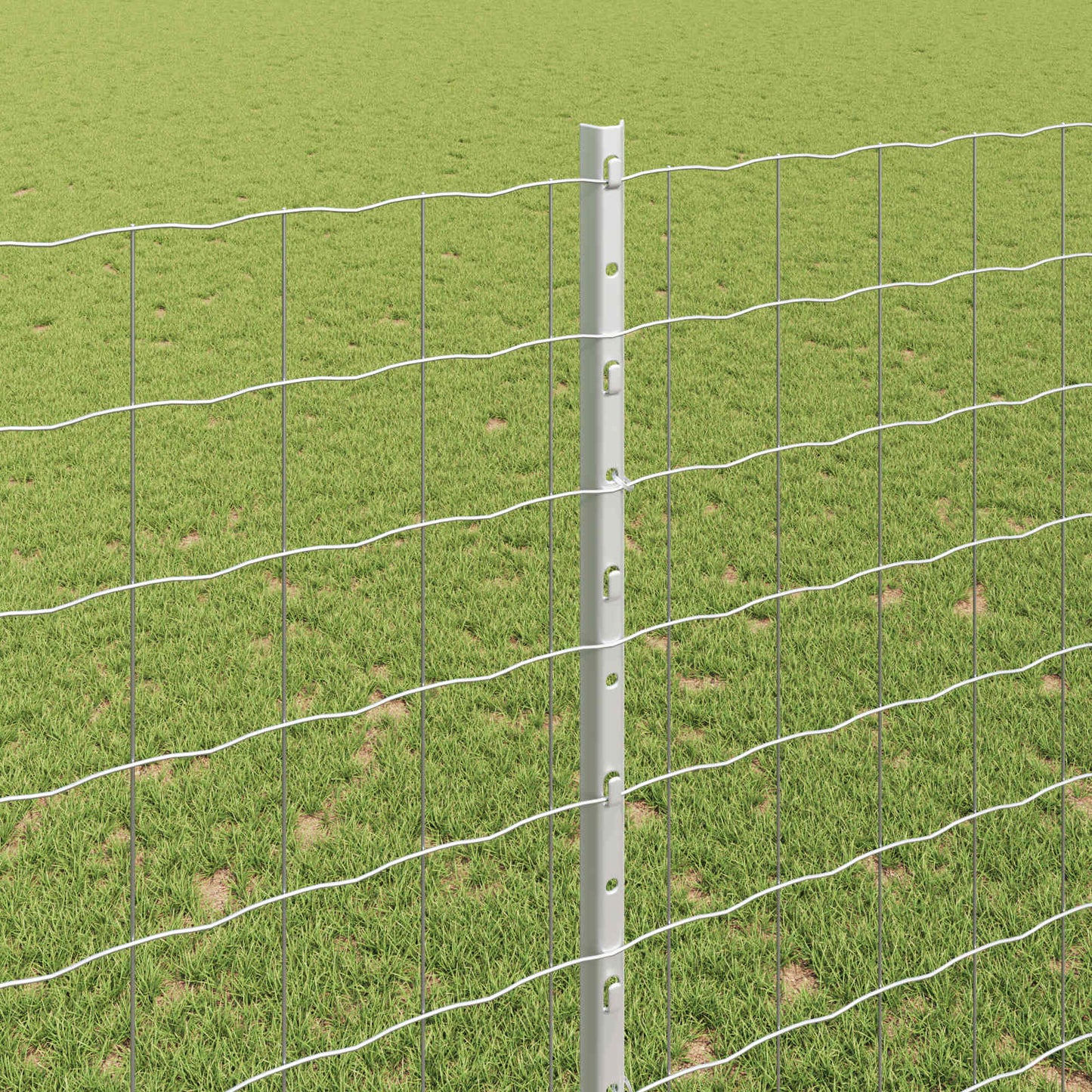 Fence with Post Silver
