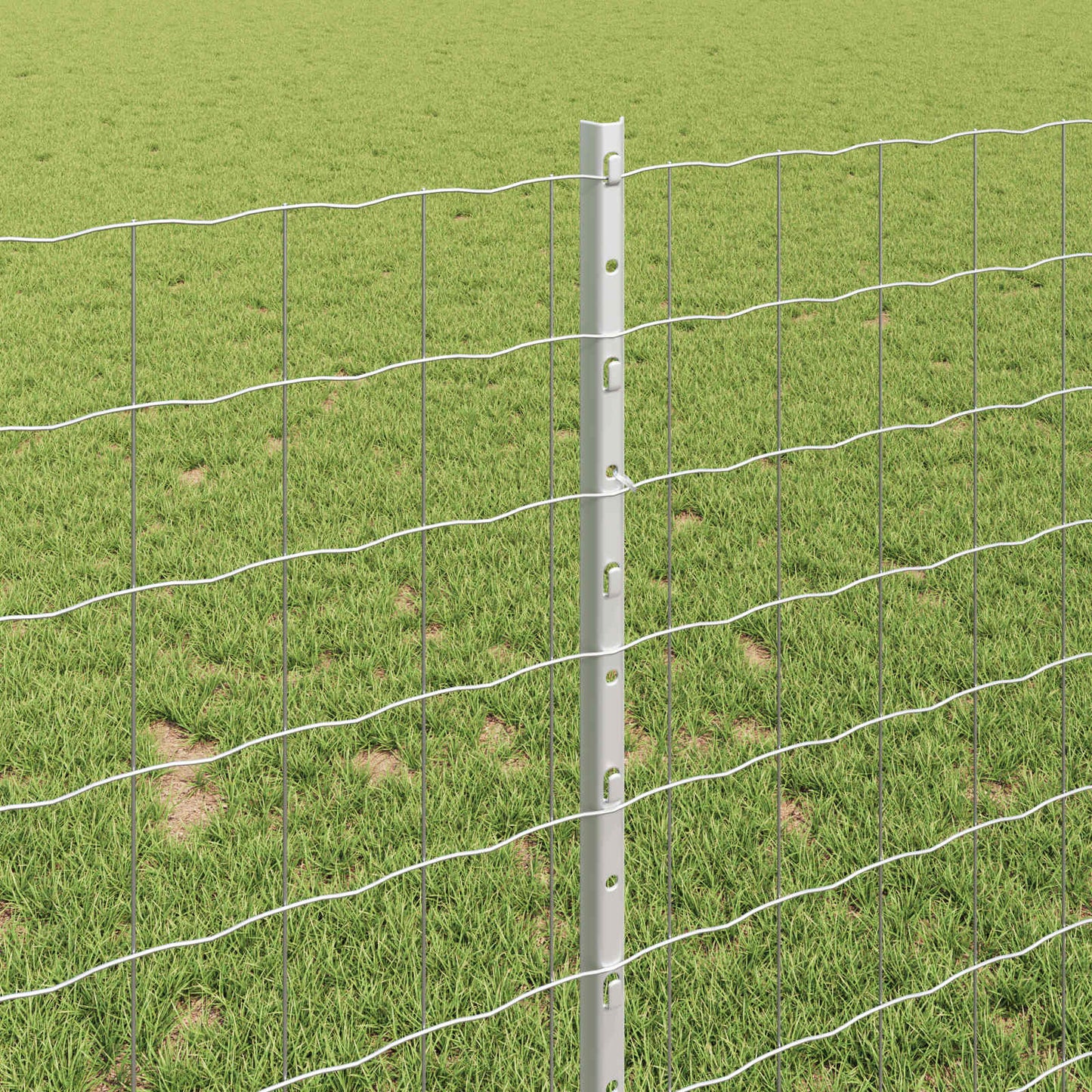 Fence with Post Silver