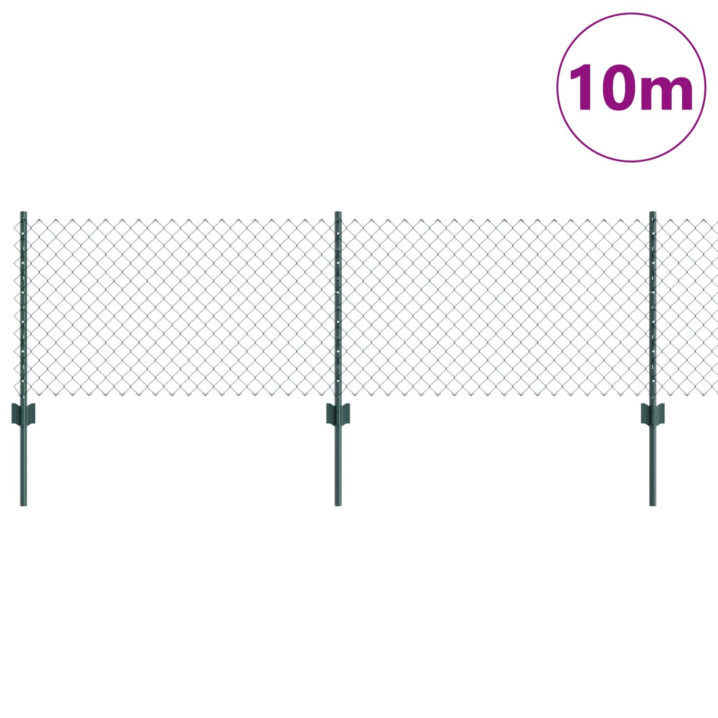 Fence with Post Green