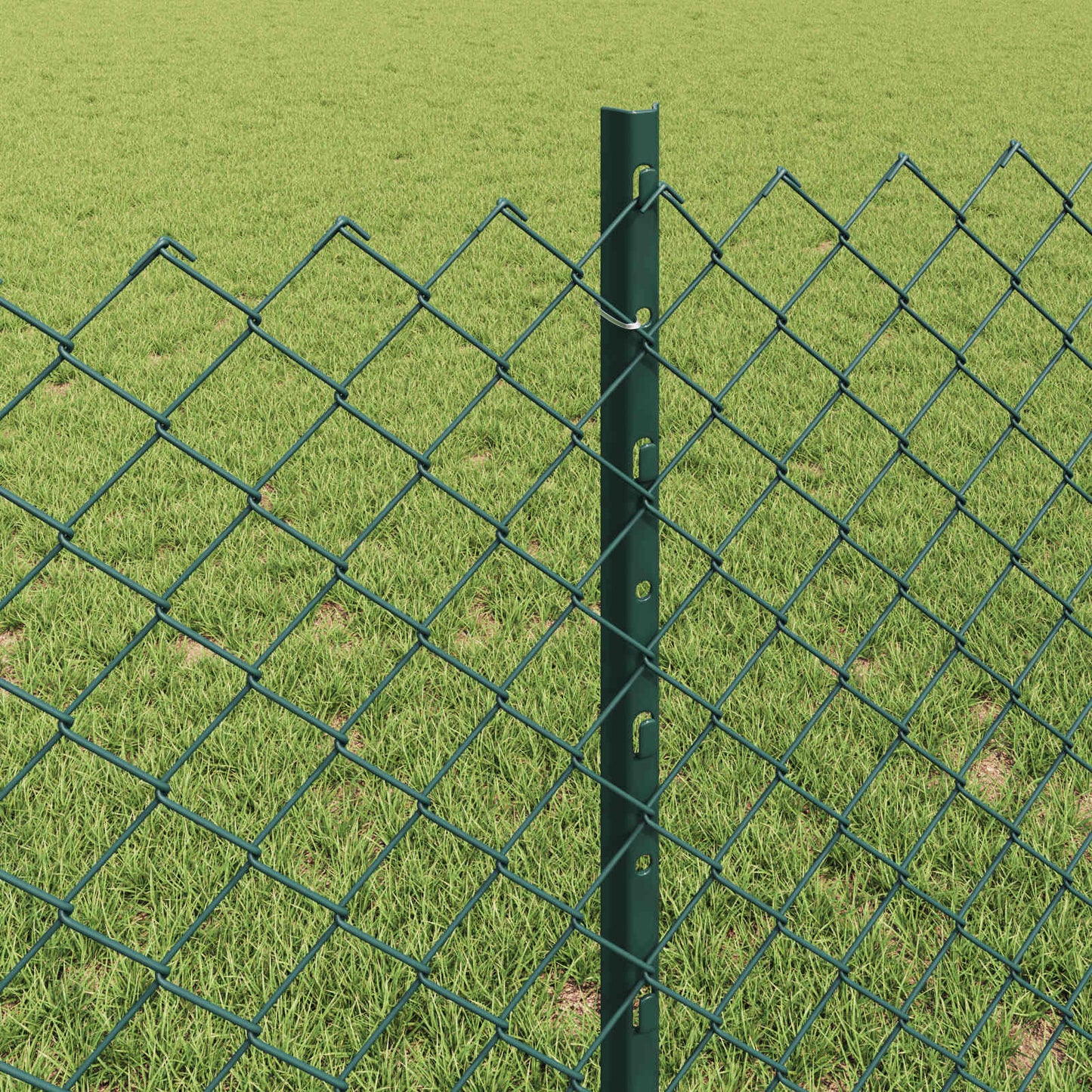 Fence with Post Green